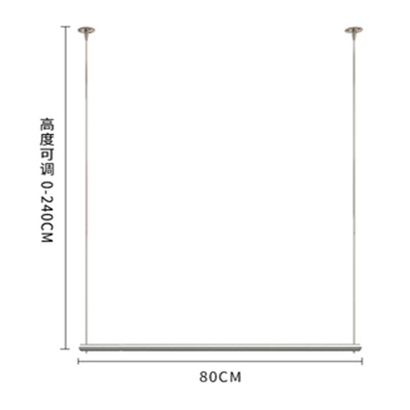 服装店展示架女装吊顶悬挂衣架上墙吊架挂衣杆子墙上壁挂式童装货