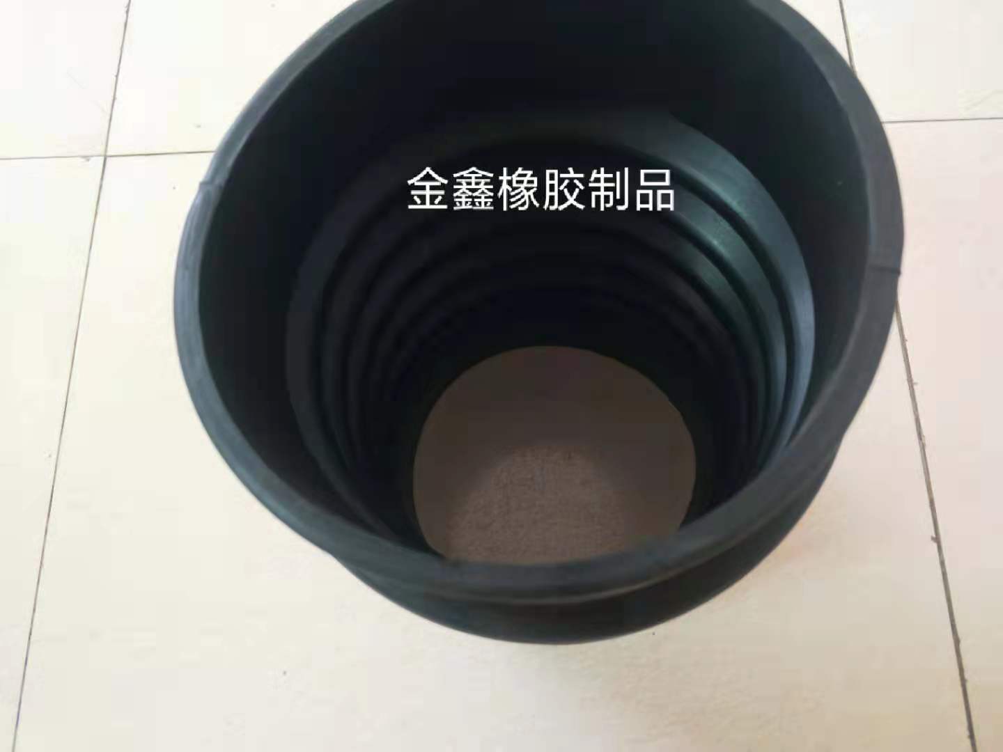内径200mm橡胶波纹伸缩软桥梁改建水管PVC管道下水管排水软接头