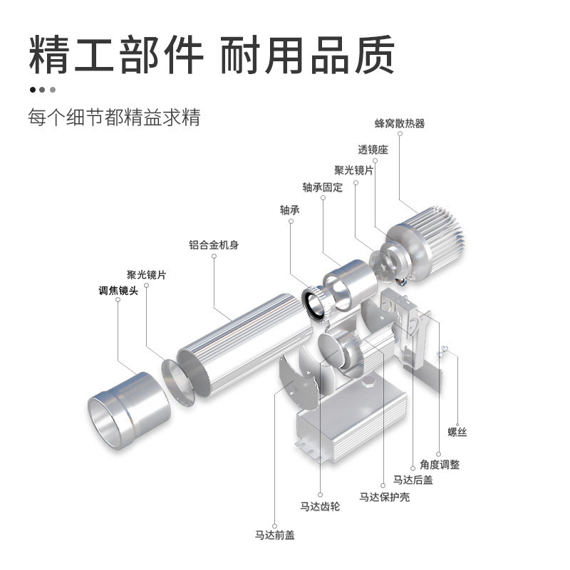 logo投影灯广告图案带文字定制招牌高清投射灯LED地面店铺商用防