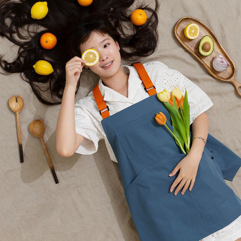 做饭围裙厨房家用男女防水防油美术画画园艺洋气网红日韩新款罩衣