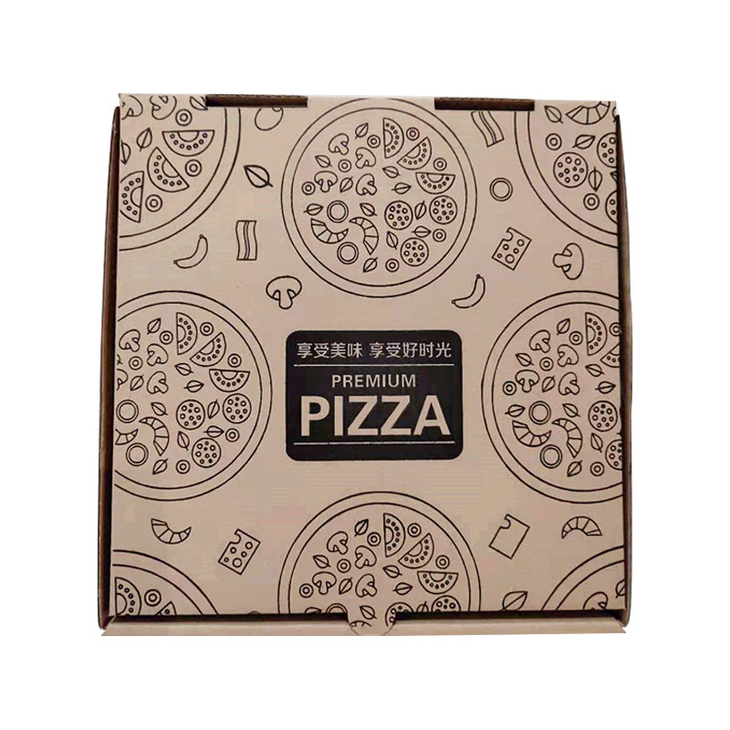 定制披萨盒子pizza 盒6寸7寸8寸9寸10寸12寸一次性外卖披萨打包盒