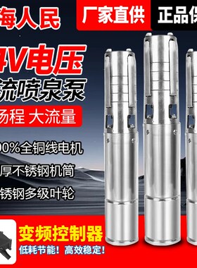 上海人民24V不低泵喷泉泵压锈钢喷泉泵景观转用泵假山小区潜水泵