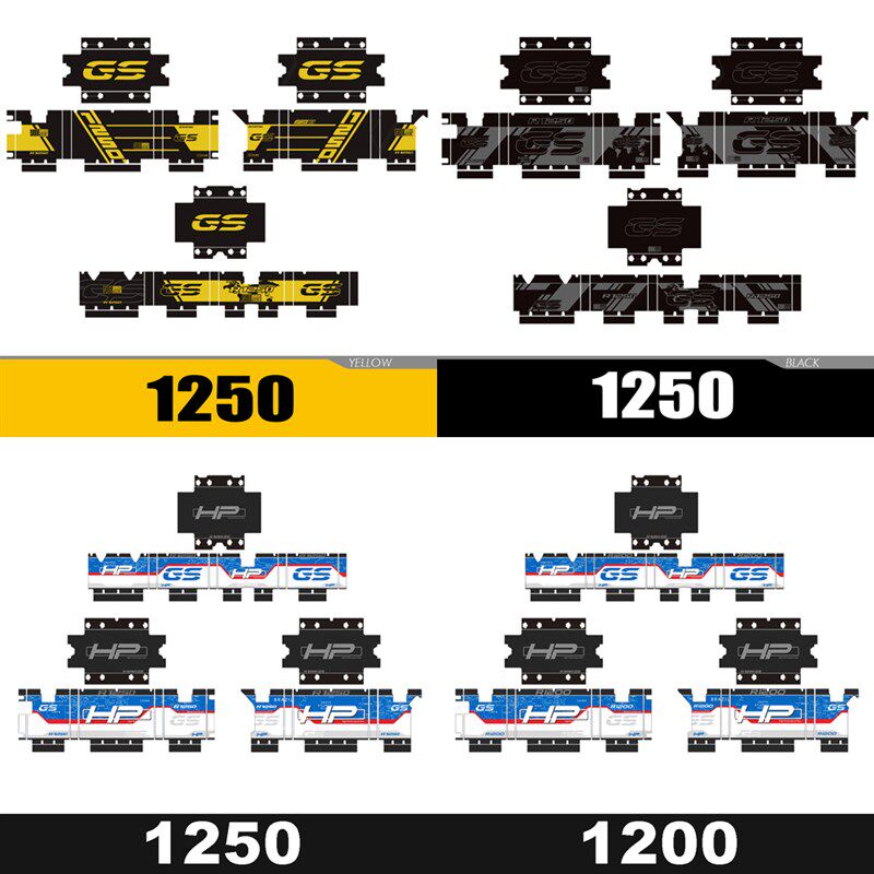 水鸟 R1200GS R1250光S ADV 04-2箱原厂铝三2边箱尾箱反G贴纸贴花