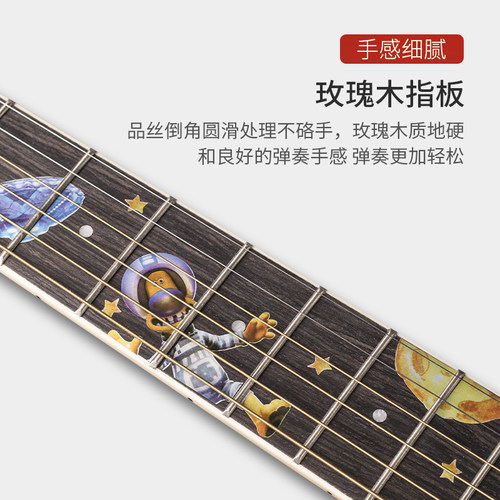 40初学者男女生木吉他41寸吉它吉他云杉单板入门练习民谣吉他乐器