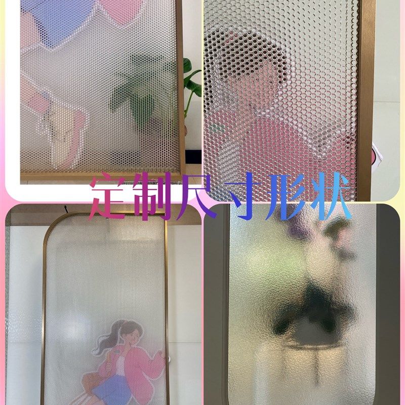 定制超白夜明珠玻璃隔断屏风渐变夹胶安全玻璃背景墙装饰柜门窗户