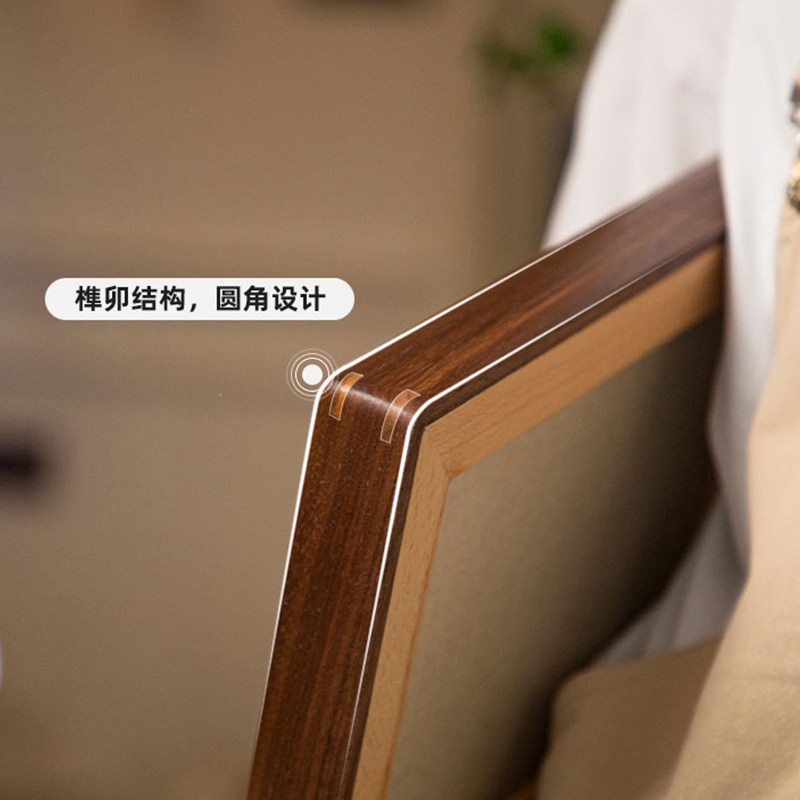 黑胡桃木结婚证件照相框夫妻领证周年纪念日定制实木摆台新人礼物