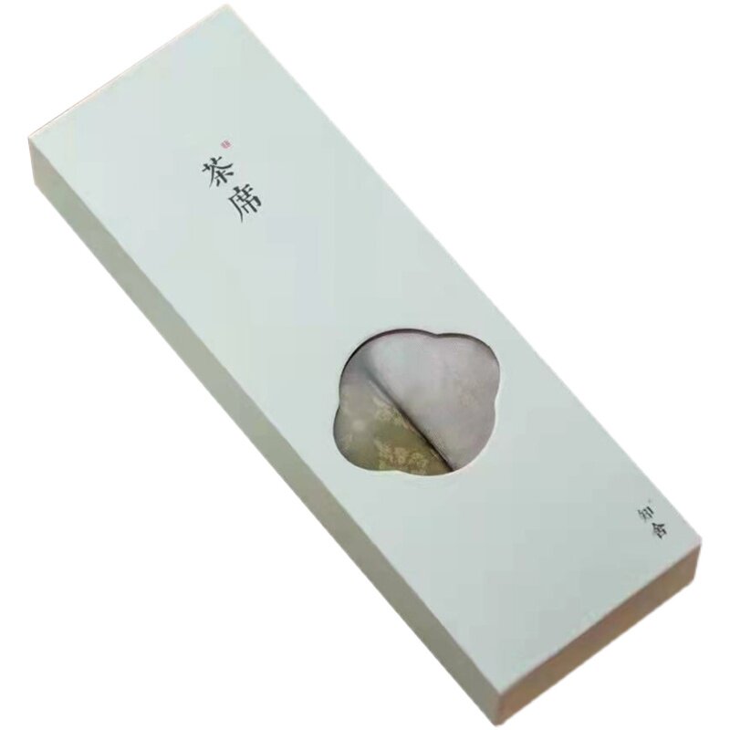 爱茶屋茶具知舍菱纹涤丝茶席双面桌旗织锦布艺水洗茶帘功夫