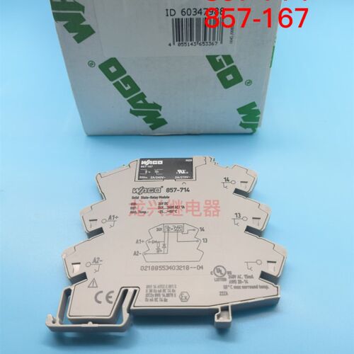 全新原装 857-714 24VDC 857-167 24VDC WAGO/万可固态继电器模块