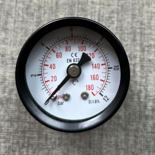 轴向背出压力表 后接口 y-40z 0~12bar 180psi 直径40mm ZG1/8