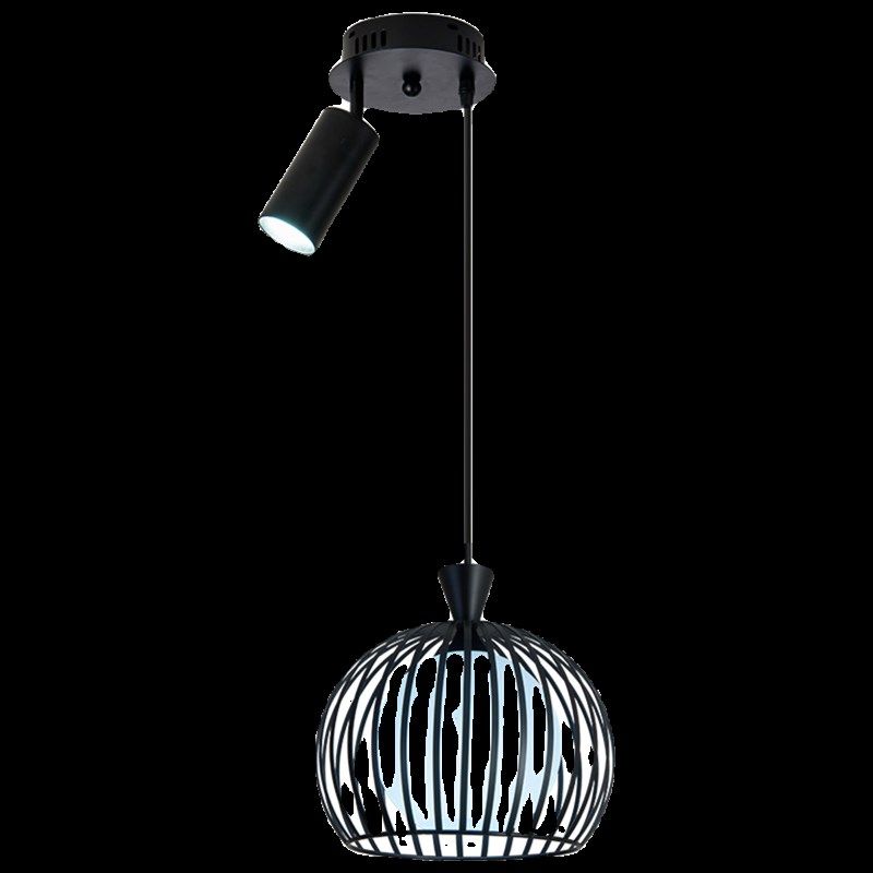 吊灯店铺商用火锅店网红铁艺灯罩餐厅餐厅吧台带射灯饭店简约吊灯