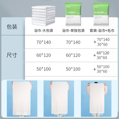 一次性毛巾浴巾10条装加厚大号压缩洁面巾出差旅行家用待客擦洗脸