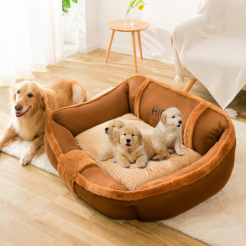 狗窝四季通用大型犬窝金毛狗狗窝冬天保暖可拆洗耐咬防拆宠物用品