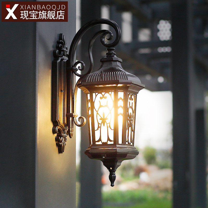 壁灯户外防水led别墅家用欧式复古室外庭院门口阳台露台走廊墙灯
