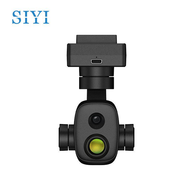 SIYI思翼ZT6迷你光吊舱640*51高分热成双像测温4K2可见光云台相机