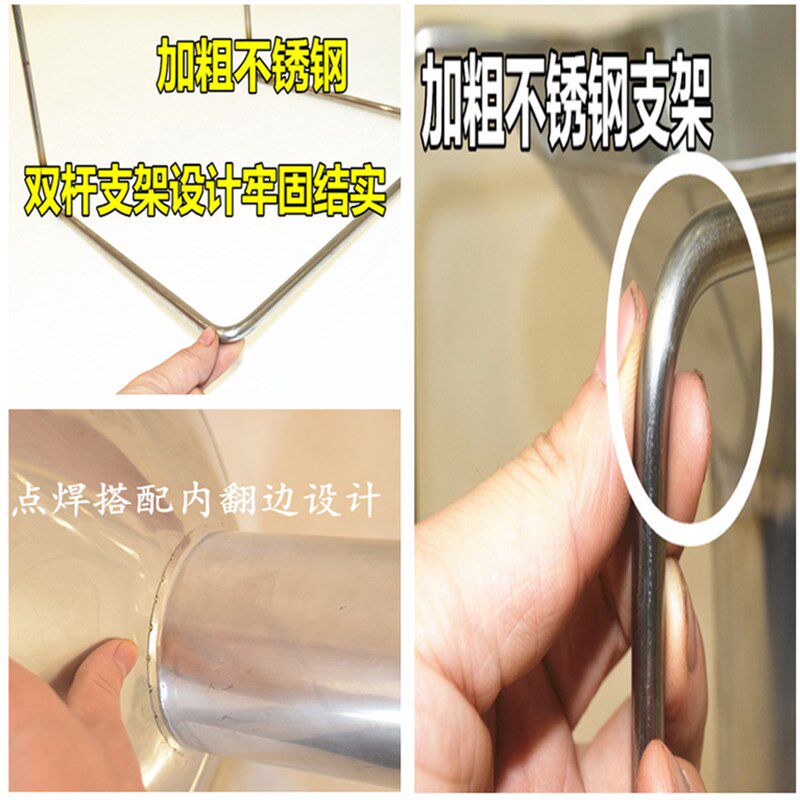 不锈钢装袋漏斗食品真空自封袋罐子灌装漏斗带支架料斗大口径漏斗