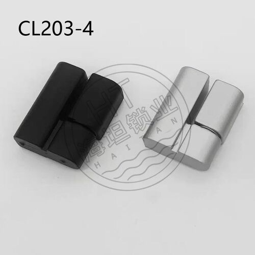 海坦CL203-4锌合金电柜箱铰链左右可脱卸偏置黑色纳米开关柜合页