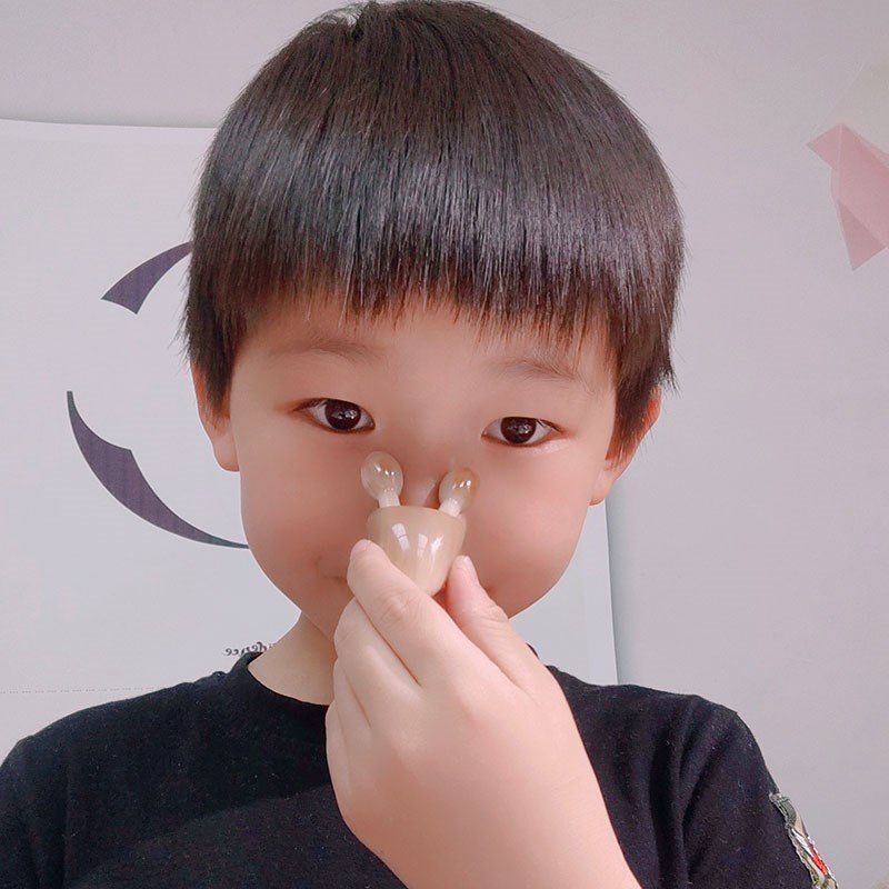 角缘天然黄牛角美鼻器鼻梁眼周鼻翼水滴梳按摩器齿点穴按摩梳子