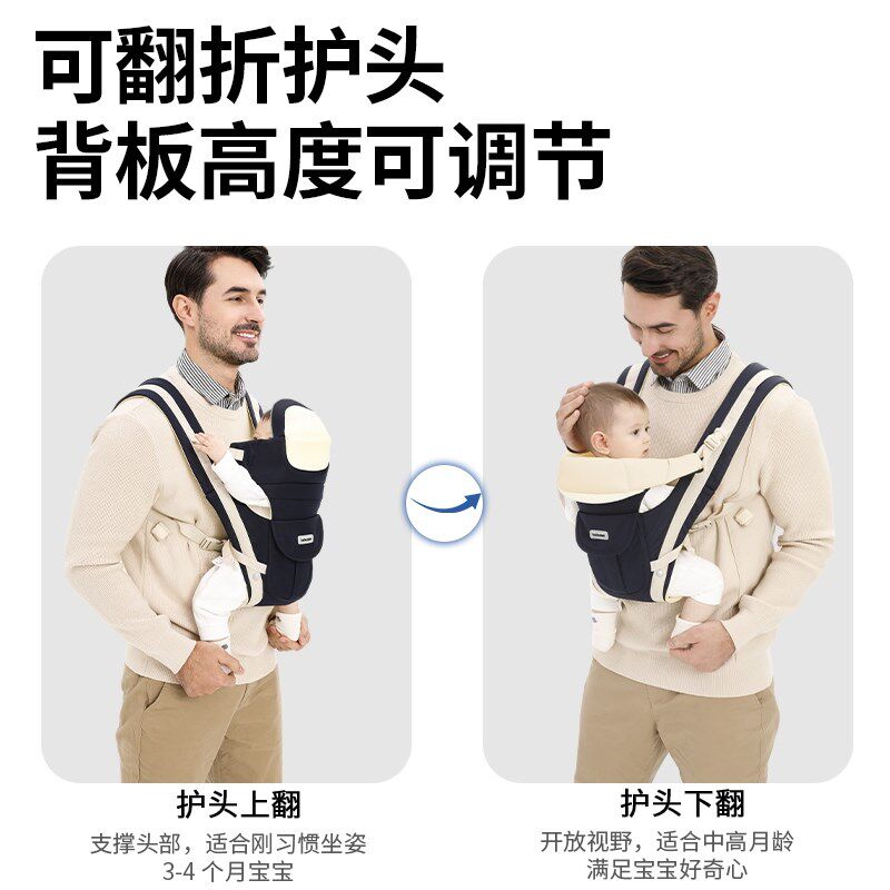 布兜妈妈婴儿腰凳多功能透气婴幼儿背带出行抱娃神器四季通用宝宝