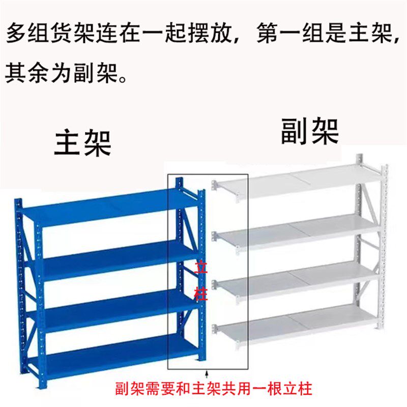 天津货架仓库仓储置物架子家用多功能可调节自由组合金属货物展架