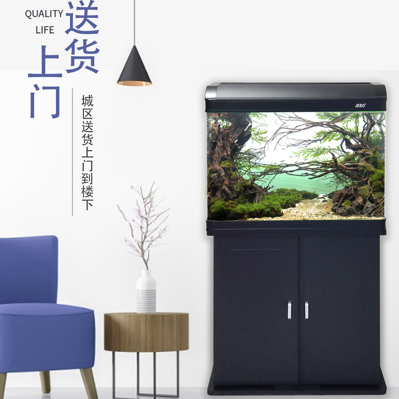 佳宝鱼缸水族箱带底柜中大型家用客厅免换水创意生态玻璃金鱼缸