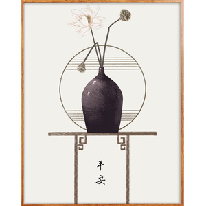 佳彩天颜 di式数字油画填充涂客新中y客厅手绘古典花瓶色厅装饰画
