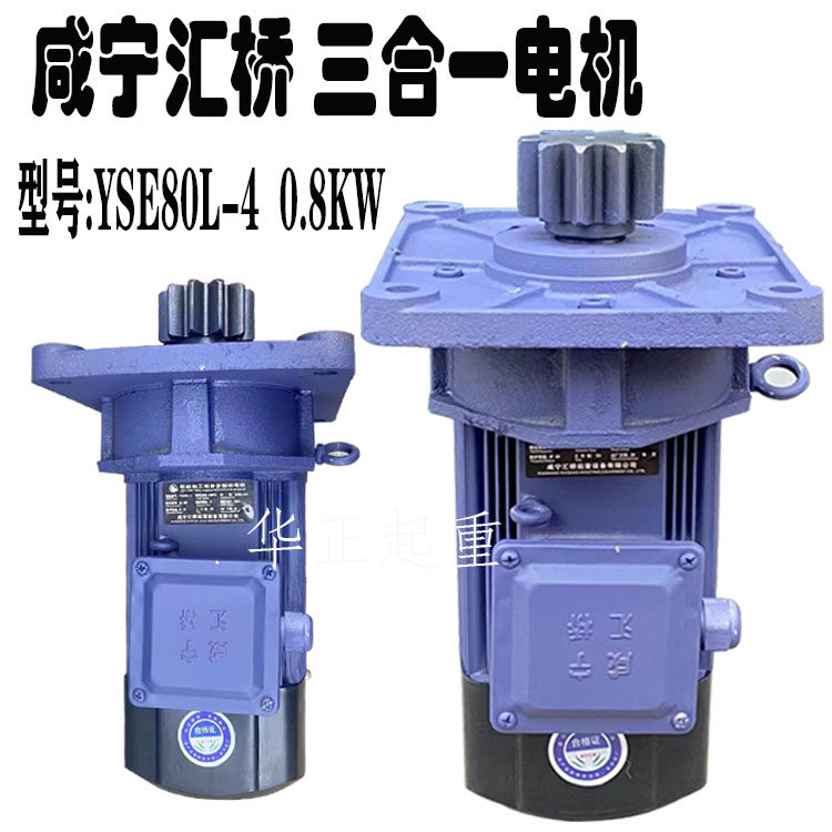 咸宁汇桥三合一起重机大车运行软起动电机YSE80L-40.8KW端梁驱动