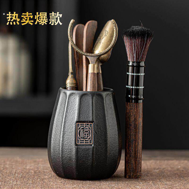 茶道六君子套装功夫茶具配件大全茶桌茶台泡茶工具茶夹刷茶宠用品
