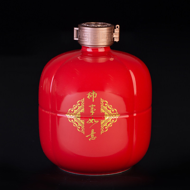 景德镇陶瓷酒坛子3斤装家用仿古白酒瓶小酒壶空酒罐密封酒瓶定制1