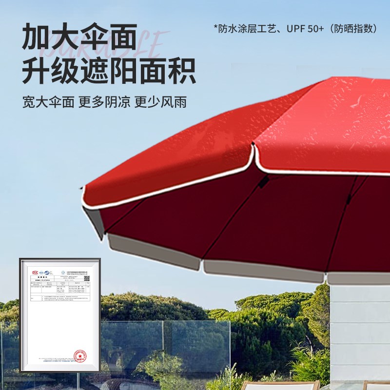 纸觉户外遮阳伞摆摊专用雨伞太阳伞大号三轮车大伞商用广告庭院伞