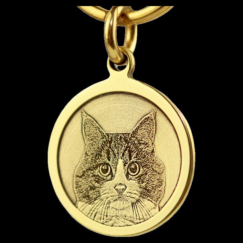 个性手工黄铜狗牌定制深刻铭牌猫咪狗狗宠物身份吊牌防丢纪念挂牌
