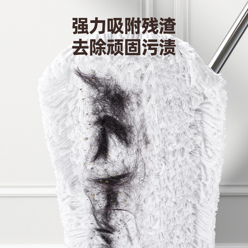 拖布加厚家用拖把头通用免手洗懒人平板拖把配件墩布拖布替换布头