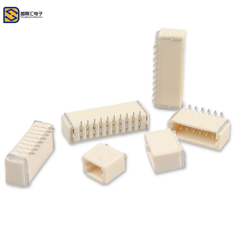 SH1.0立贴 1.0mm间距 连接器 2P/3P/4P/5P/6P/7P/8P-12P立贴插座