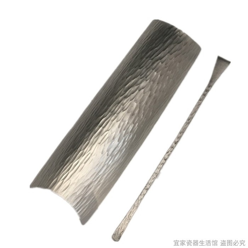 紫铜纯锡手工茶锥茶针茶勺纯铜茶铲茶则茶匙茶拨铜艺功夫茶道配件