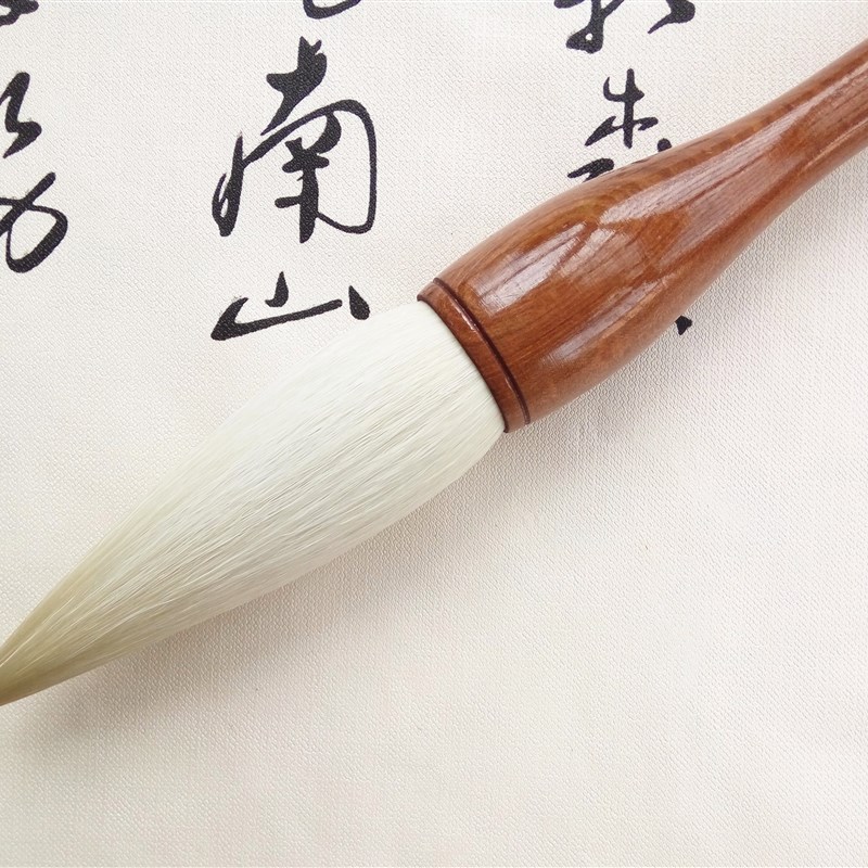 斗笔抓笔楂笔提斗精品羊毫加健大号对联大字毛笔美术国画书法碗笔