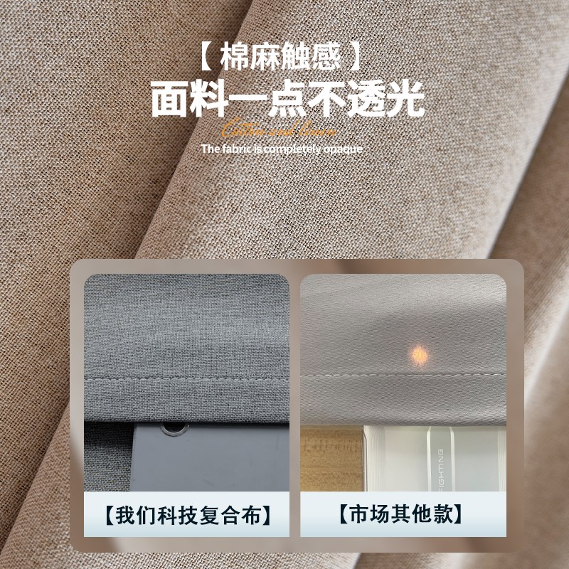 全遮光窗帘免打孔安装卧室飘窗短帘简易遮阳窗帘杆一整套2025新款