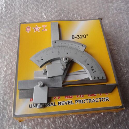 申工320度尺万能角度尺 五金万能角尺测量工具手动工具