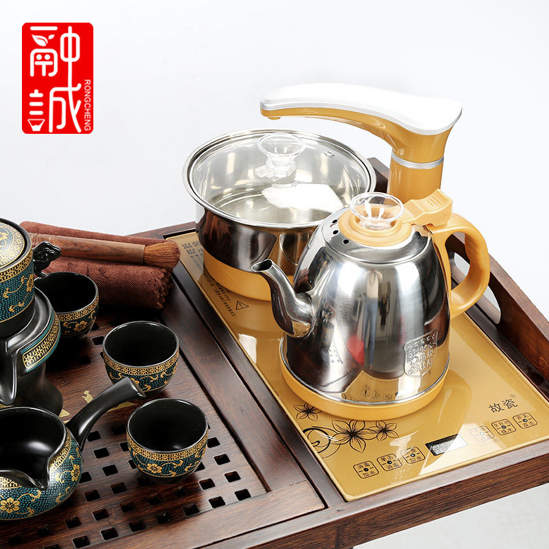 竹制茶车家用可移动茶台茶盘简约小茶桌茶具全自动烧水壶套装一体