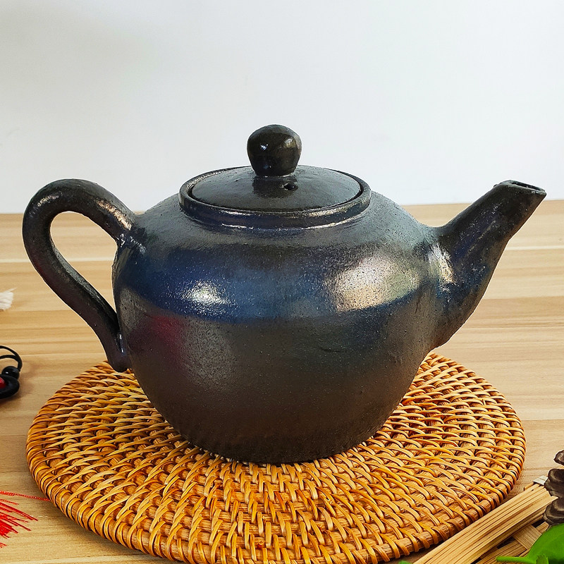 平定黑砂壶纯手工紫砂茶具功夫茶 手工艺品中式壶