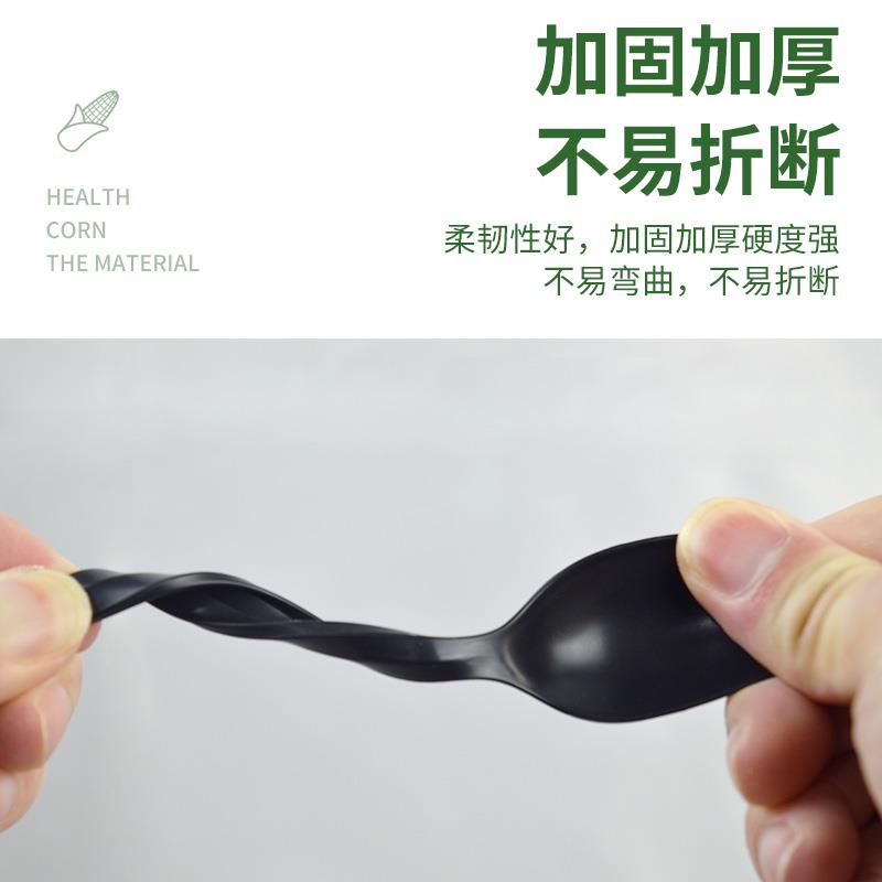 一次性叉勺一体两用 蛋糕叉勺 独立包装塑料叉勺整箱西餐叉子勺子