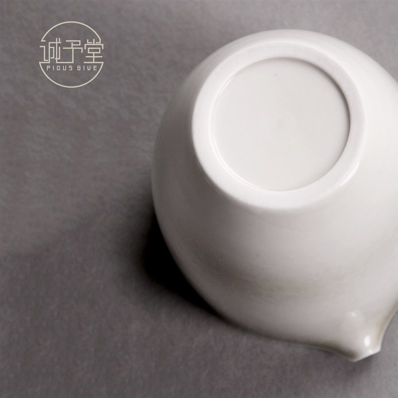 公道杯陶瓷分茶器灰色青灰釉创意茶海手工日式功夫茶具粗陶公杯