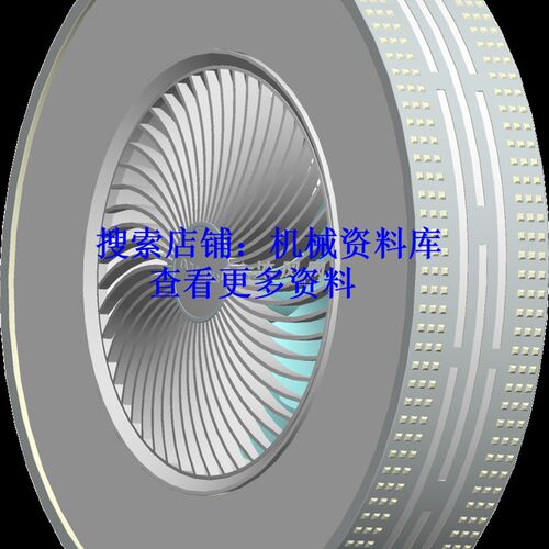 带风扇吊灯三维图模型3D图设计参考3D Creo4.0格式图纸【300】