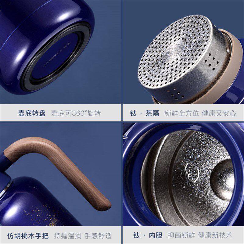 尚明钛焖茶壶家用温显保温不锈钢大容量闷茶老白茶泡茶壶高档闷壶