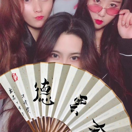 德云女孩德云社相声折扇题字定制古风道具宣纸折扇传统书法手写扇