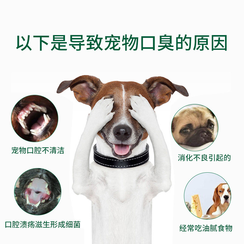 菩施康口肠清宠物狗狗去口臭除臭泰迪大中小型犬除口腔臭便臭体臭