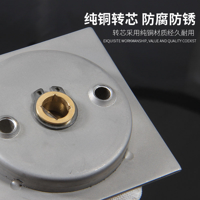 方形304不锈钢暗拉手隐形门把手背景墙消防箱门栓锁拉环明装拉手