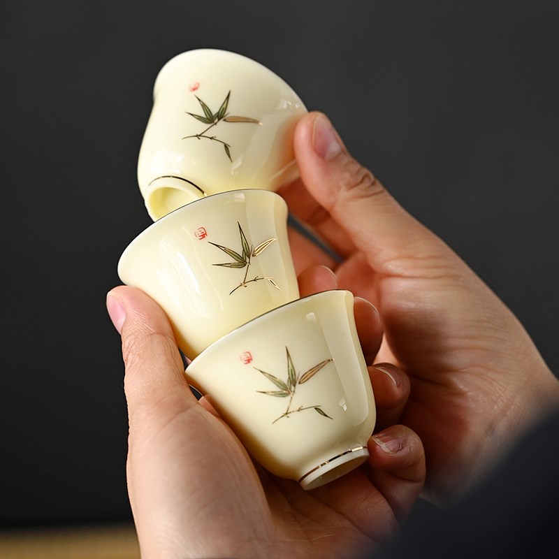 陶瓷功夫整套茶具中式办公室羊脂玉瓷茶壶高档白瓷泡茶器礼盒套装