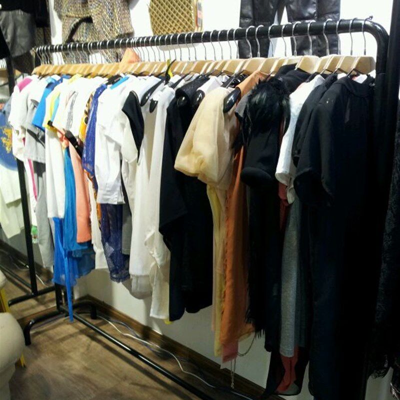 铁艺服装展示架落地中岛架服装店货架靠墙侧挂衣架童装挂衣架包邮