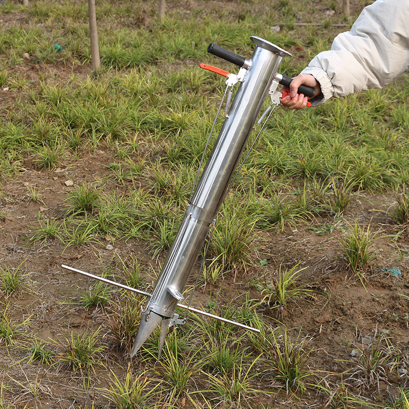 辣椒西瓜栽苗神器农用不锈钢地膜种植工具小型移苗移栽机器多功能