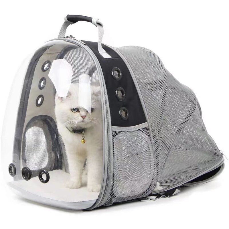 后背可扩展猫包背包猫笼子书包宠物包猫咪太空舱便携双肩狗狗透明
