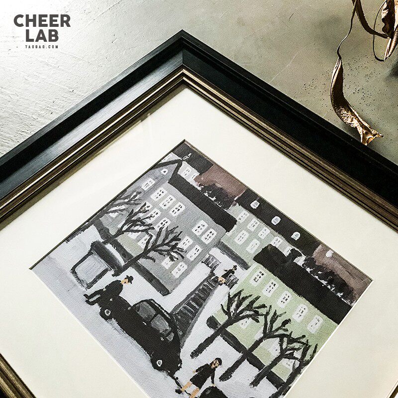 高级欧式儿童房小众艺术装饰画 玄关走廊挂画 客厅餐厅楼梯壁画